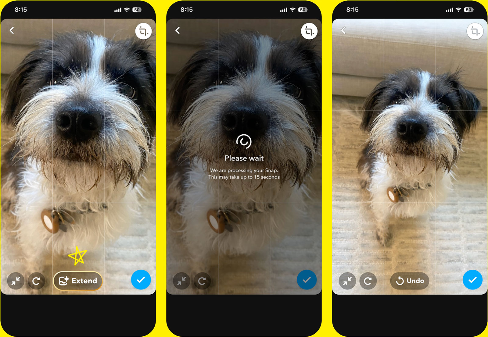 Snapchat+ abonnees kunnen nu AI gebruiken om afbeeldingen te maken of uit te breiden in de app Snapchat+ abonnees kunnen nu AI gebruiken om afbeeldingen te maken of uit te breiden in de app