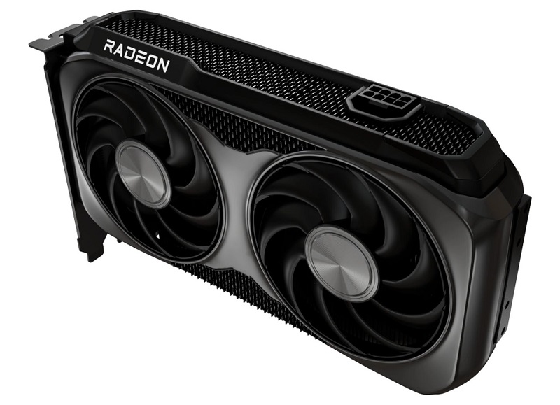 Radeon RX 9060 XT grafische kaart in actie Radeon RX 9060 XT grafische kaart in actie