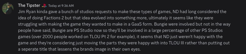 Insider: Naughty Dog heeft de ontwikkeling van een multiplayerproject gebaseerd op het universum van The Last of Us geannuleerd en zal het materiaal gebruiken dat is gemaakt in het volwaardige derde deel van de serie-2 Insider: Naughty Dog heeft de ontwikkeling van een multiplayerproject gebaseerd op het universum van The Last of Us geannuleerd en zal het materiaal gebruiken dat is gemaakt in het volwaardige derde deel van de serie-2