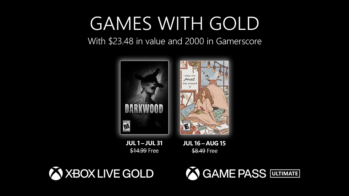 Xbox Live Gold-abonnees ontvangen in juli twee games: het horrorgame Darkwood en het leuke puzzelspel When The Past Was Around