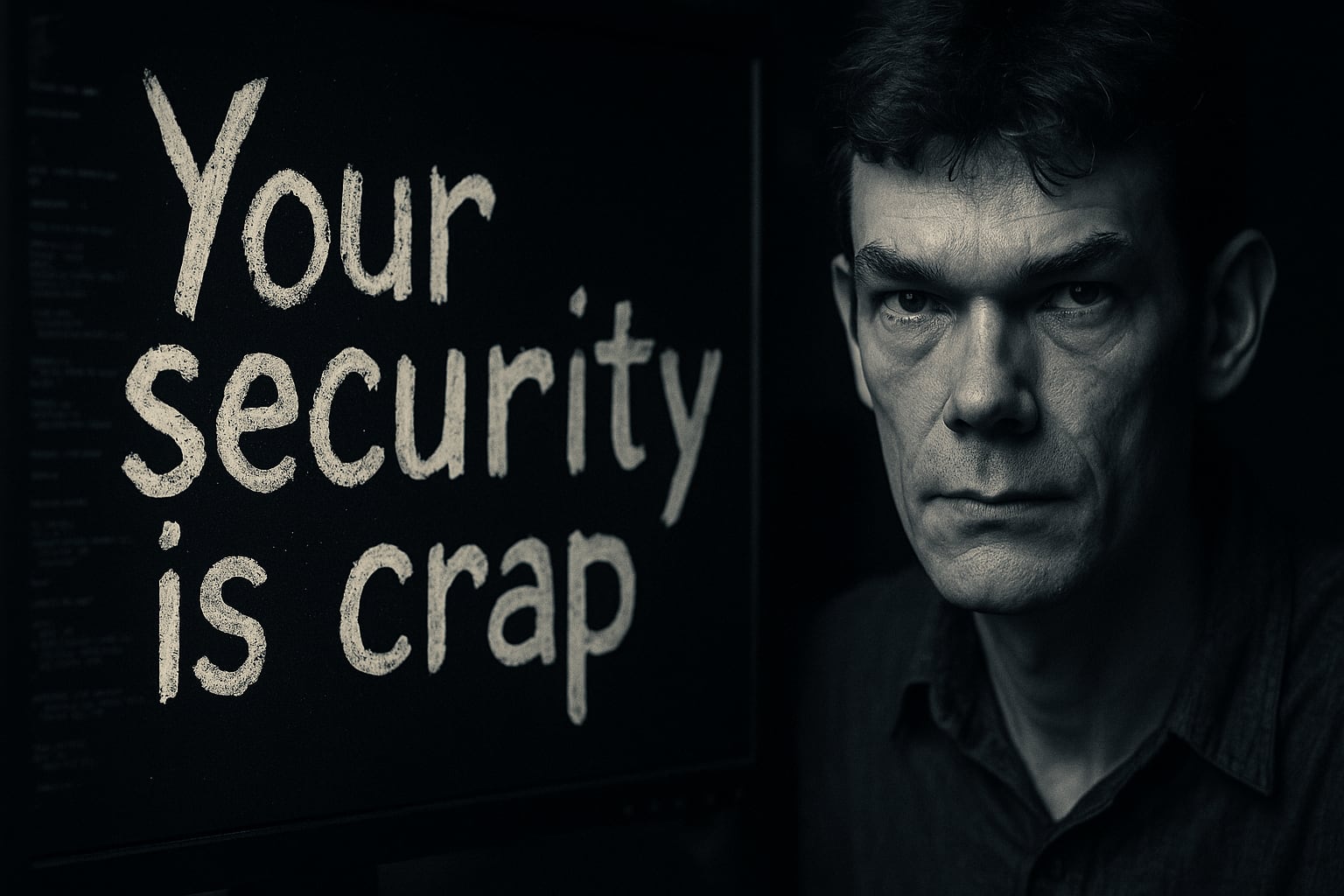 Je verdediging is waardeloos - dit is het bericht dat Gary McKinnon achterliet Je verdediging is waardeloos - dit is het bericht dat Gary McKinnon achterliet