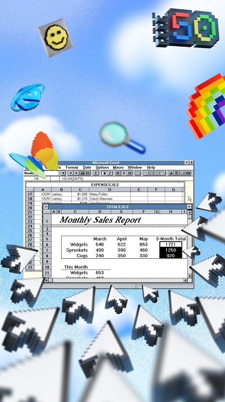 Excel stijl behang Excel stijl behang