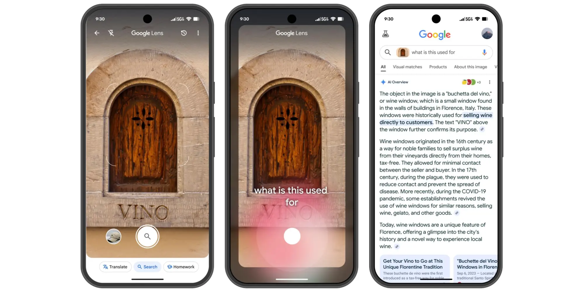 Google Lens AI reisverslag