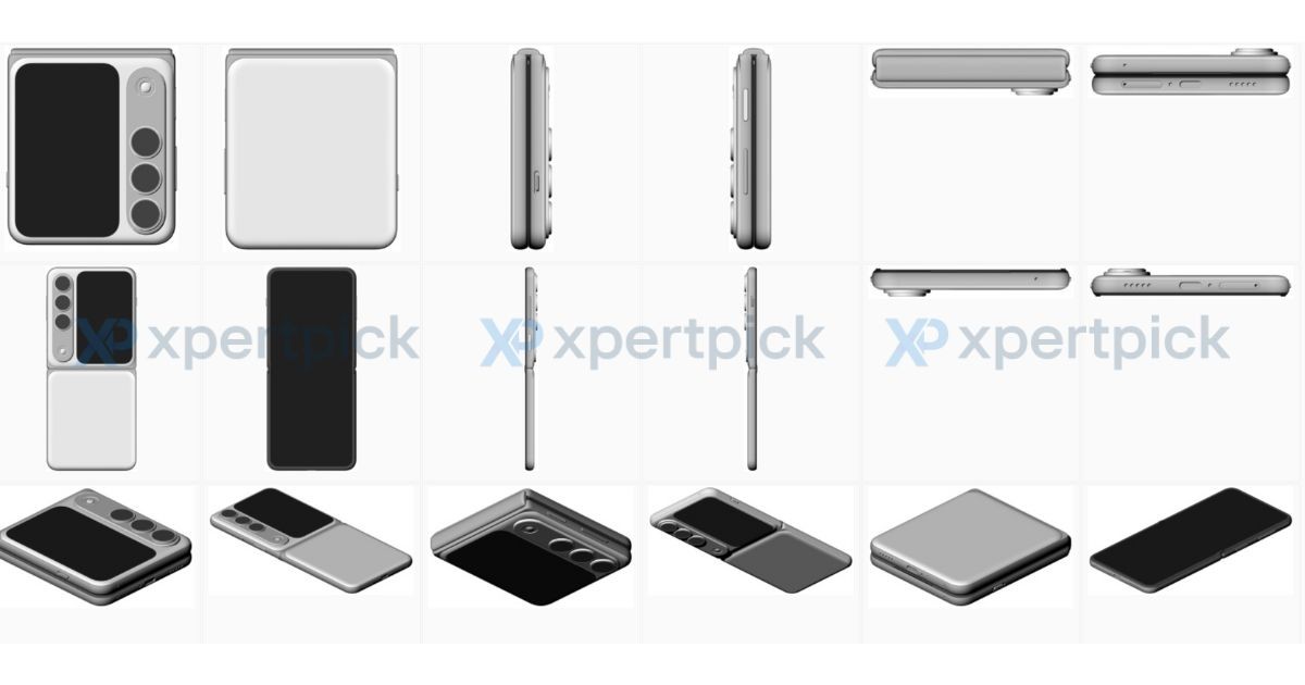 Patentbeeld van Oppo Find N5 Flip Oppo Find N5 Flip