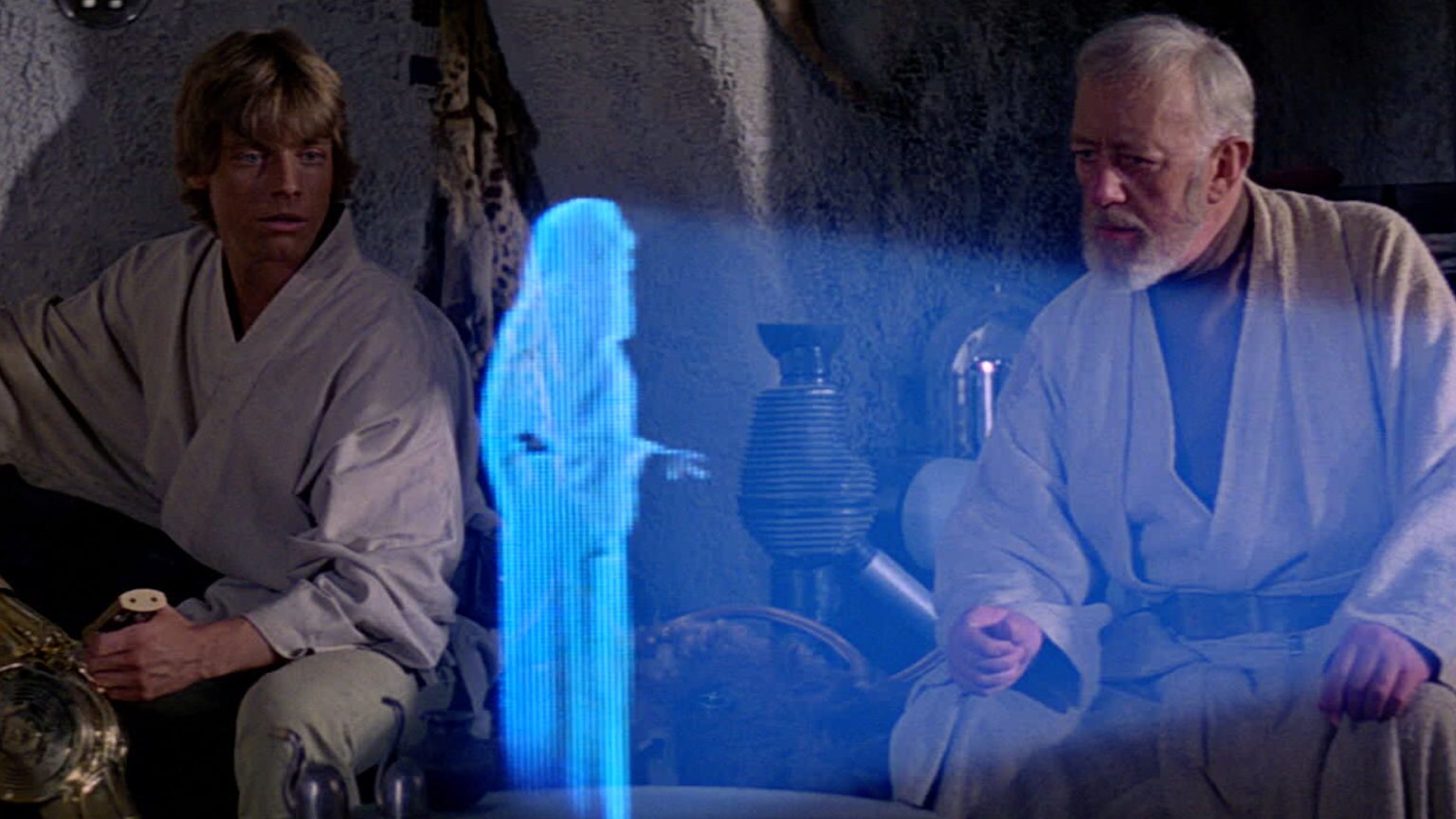 Het beroemdste hologram in de bioscoop met prinses Leia