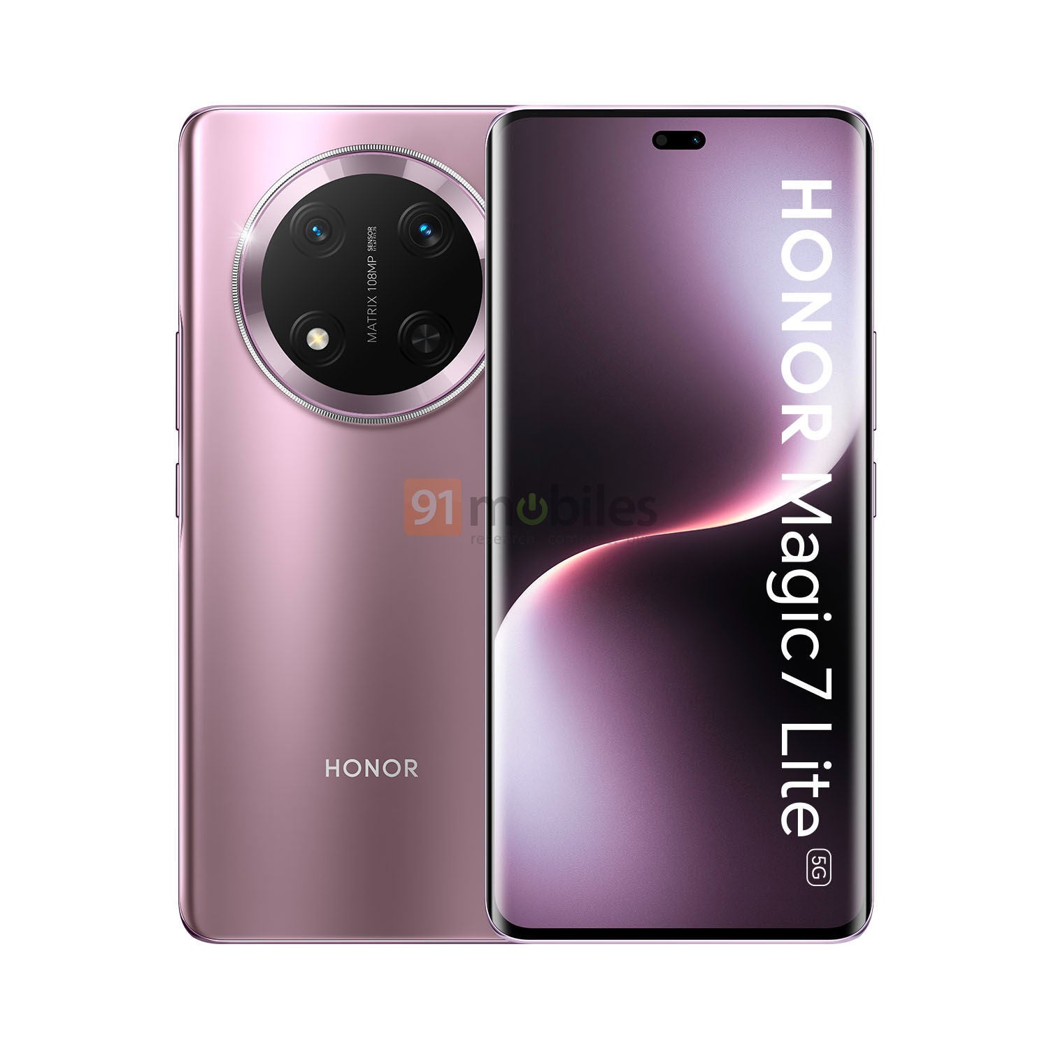 Honor Magic 7 Lite renderer, ontwerp Honor Magic 7 Lite renderer, ontwerp