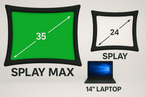 Splay Max uitgeklapt Splay Max uitgeklapt