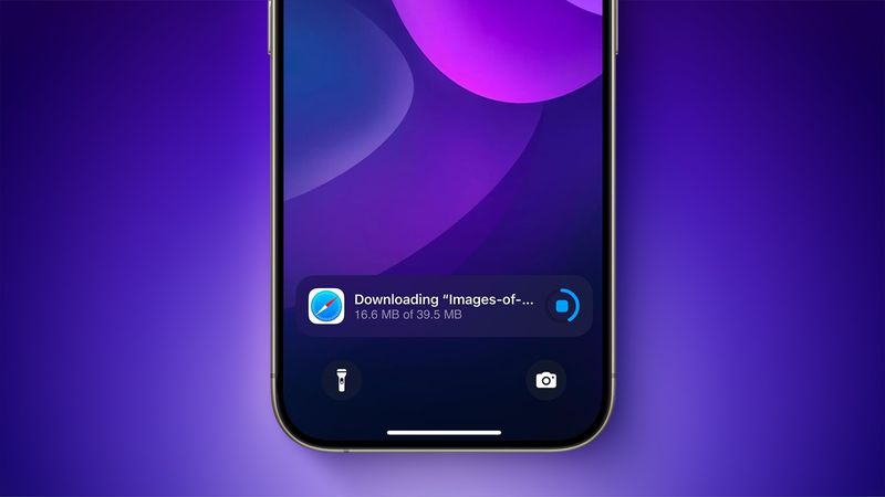 Safari-downloads op vergrendelscherm in iOS 18.2