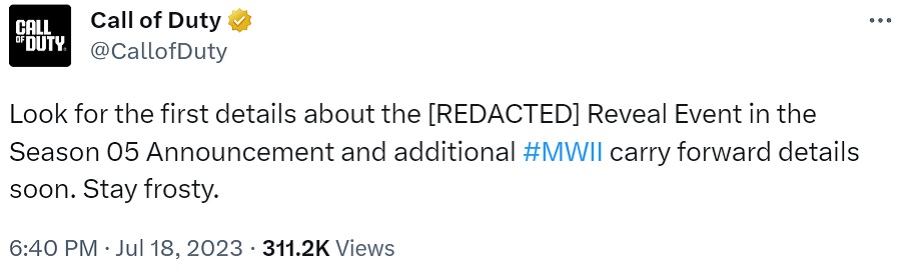 Activision heeft een tipje van de sluier opgelicht over het volgende deel van Call of Duty. Afgaande op de hints zullen de ontwikkelaars het mogelijk maken om content uit het vorige deel over te zetten naar het volgende spel.-2 Activision heeft een tipje van de sluier opgelicht over het volgende deel van Call of Duty. Afgaande op de hints zullen de ontwikkelaars het mogelijk maken om content uit het vorige deel over te zetten naar het volgende spel.-2