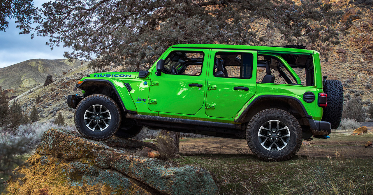 Jeep Wrangler in de kleur Mojito Green
