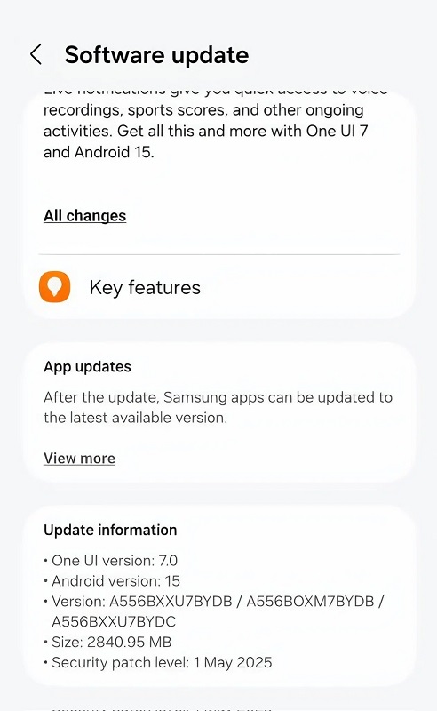 One UI 7-update voor Samsung-smartphones One UI 7-update voor Samsung-smartphones