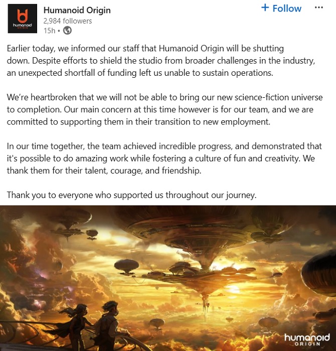 Nieuw spel van Mass Effect-bedenker geannuleerd - BioWare-veteraan Casey Hudson heeft zijn studio Humanoid Origin gesloten-2 Nieuw spel van Mass Effect-bedenker geannuleerd - BioWare-veteraan Casey Hudson heeft zijn studio Humanoid Origin gesloten-2