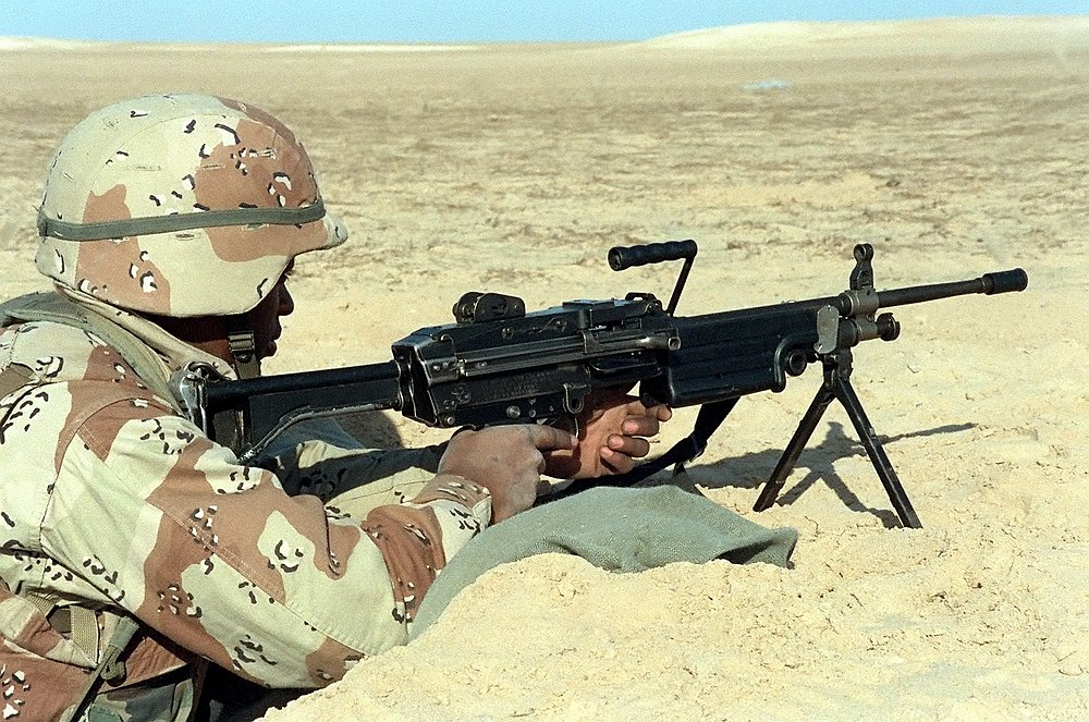 M249 tijdens de Golfoorlog. Illustratie: Reddit
