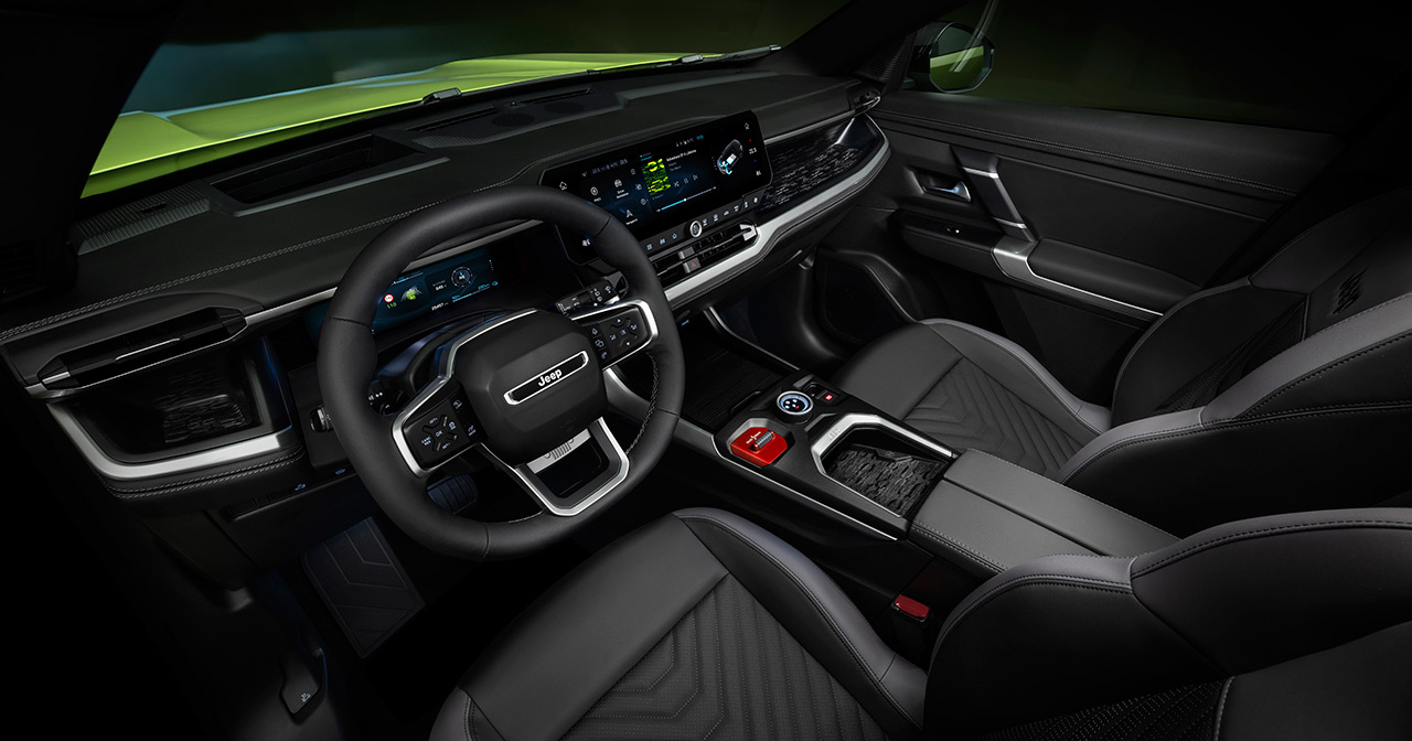 Jeep Compass First Edition voor een landschap Jeep Compass First Edition voor een landschap