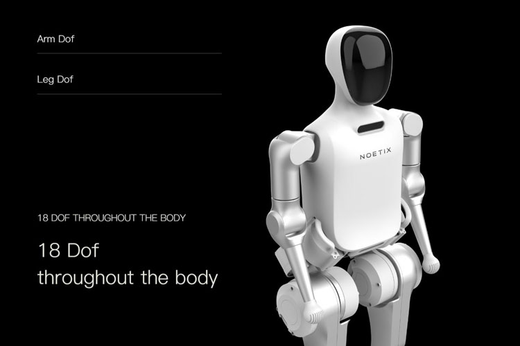 De Noetix N2-robot tijdens de halve marathon.