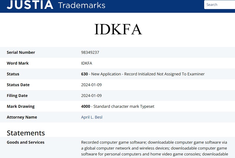 Bethesda heeft het handelsmerk IDKFA geregistreerd: waarschijnlijk gaat onder deze naam een nieuw deel van DOOM schuil-2 Bethesda heeft het handelsmerk IDKFA geregistreerd: waarschijnlijk gaat onder deze naam een nieuw deel van DOOM schuil-2