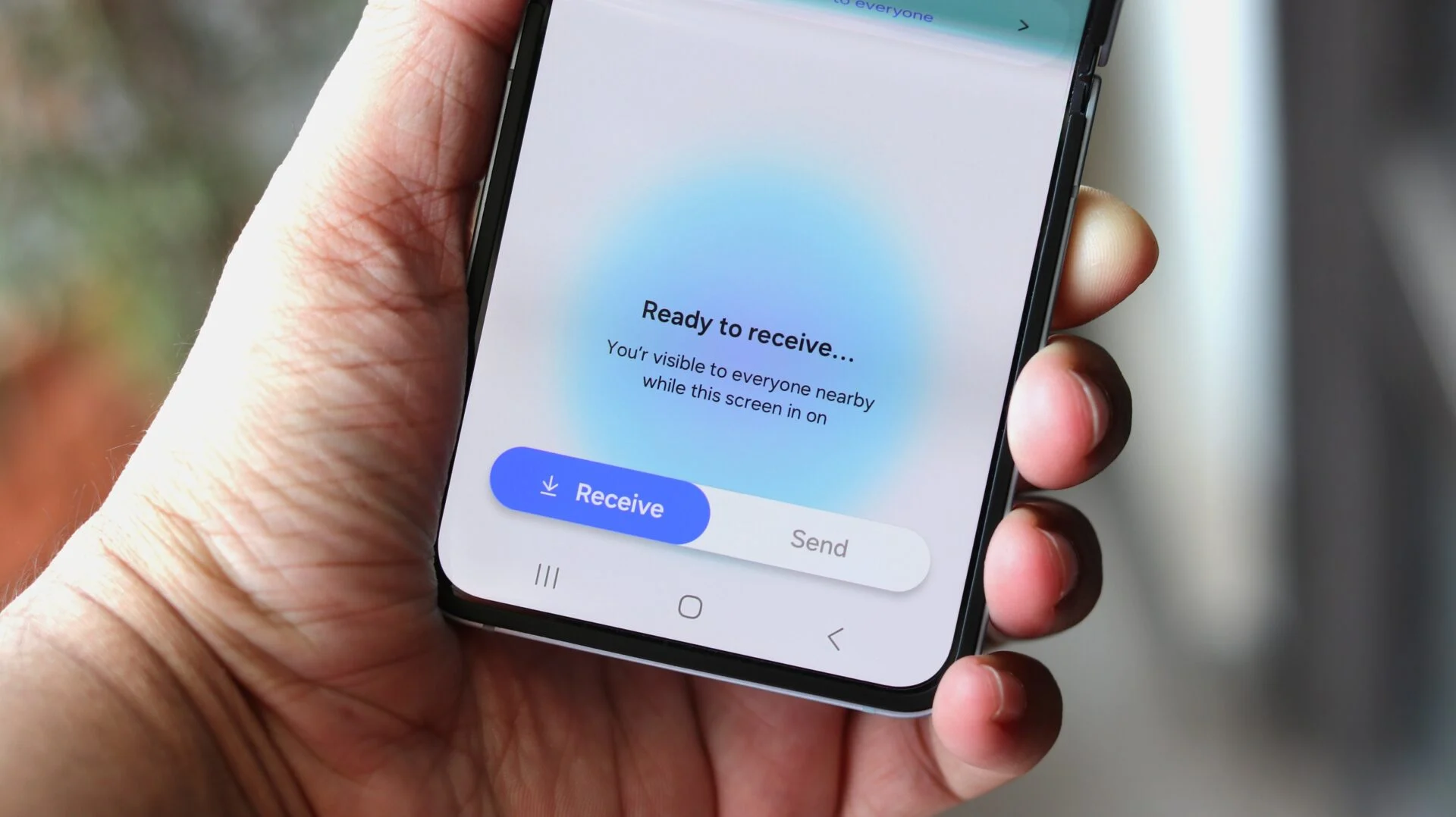 Quick Share interface Quick Share interface