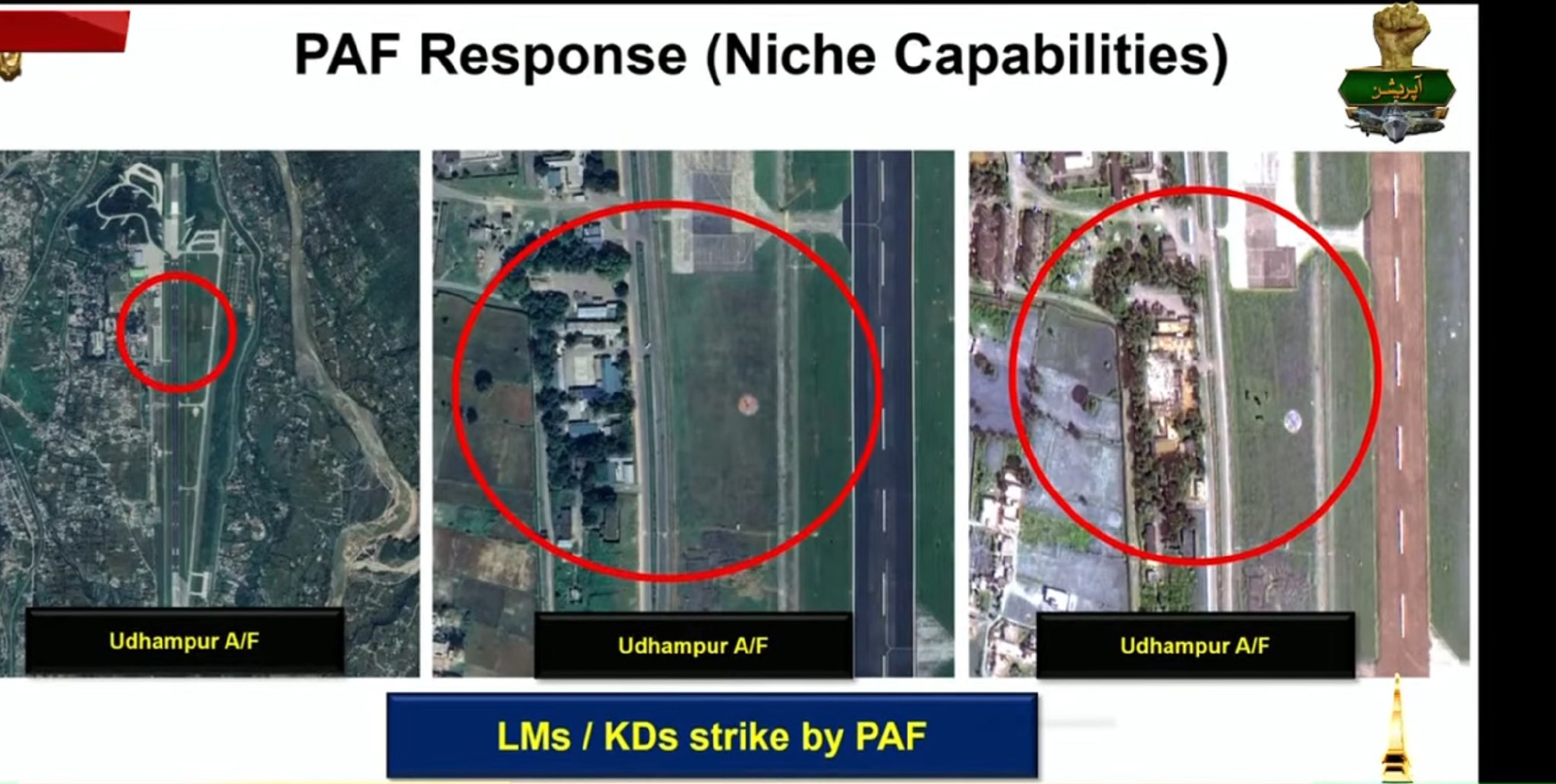 Tweede satellietbeeld van de luchtbasis Tweede satellietbeeld van de luchtbasis