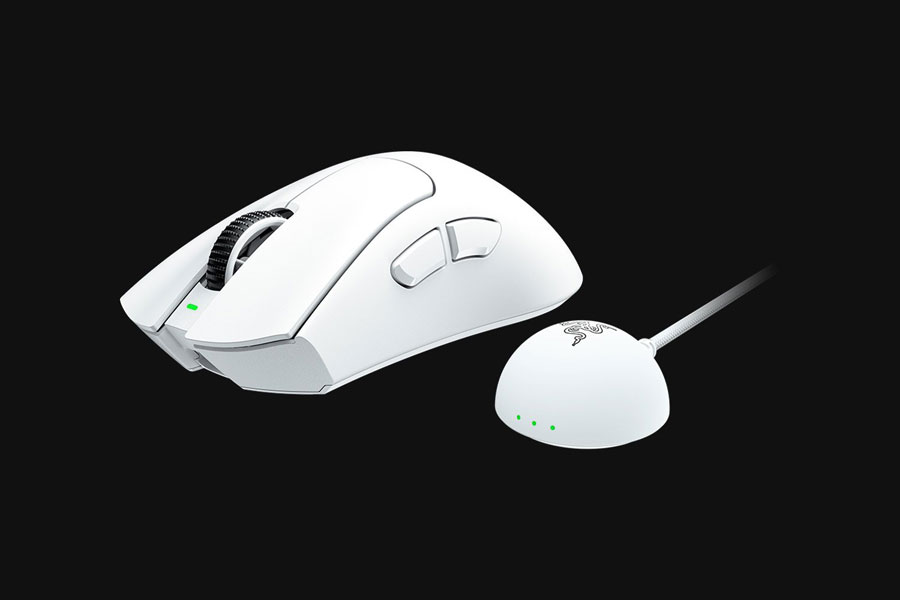 Razer DeathAdder V4 Pro in witte kleur Razer DeathAdder V4 Pro in witte kleur