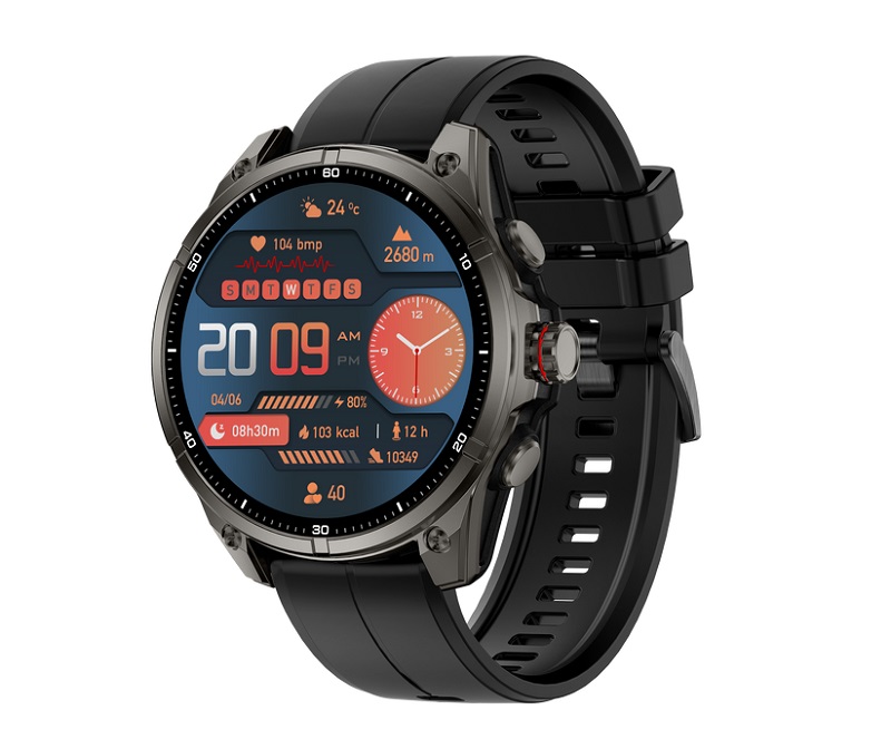 Zwarte Rollme GT 3 smartwatch Zwarte Rollme GT 3 smartwatch