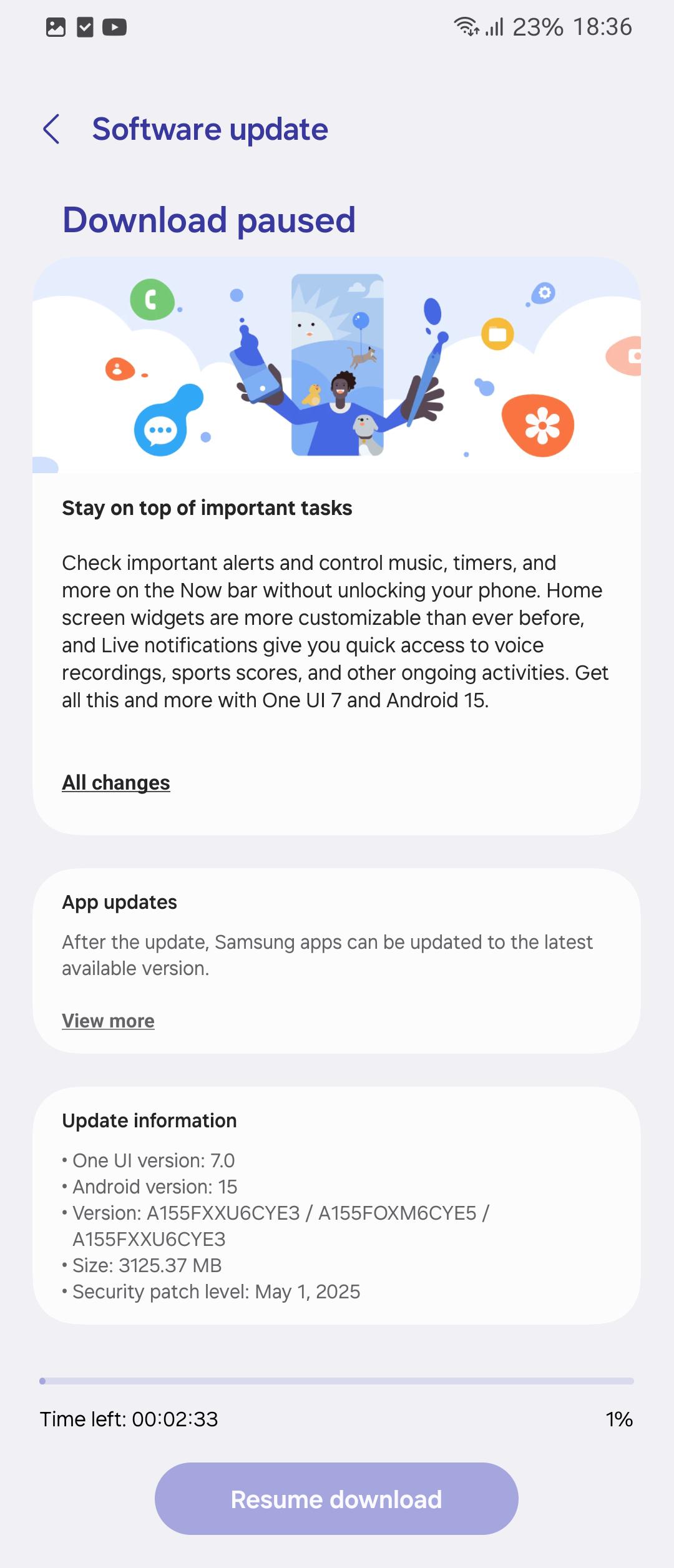 One UI 7-update voor Galaxy A15 in Europa en de Kaukasus One UI 7-update voor Galaxy A15 in Europa en de Kaukasus