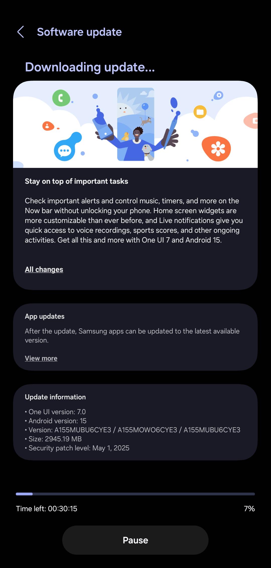 One UI 7-update voor Galaxy A15 in Noord-Amerika One UI 7-update voor Galaxy A15 in Noord-Amerika