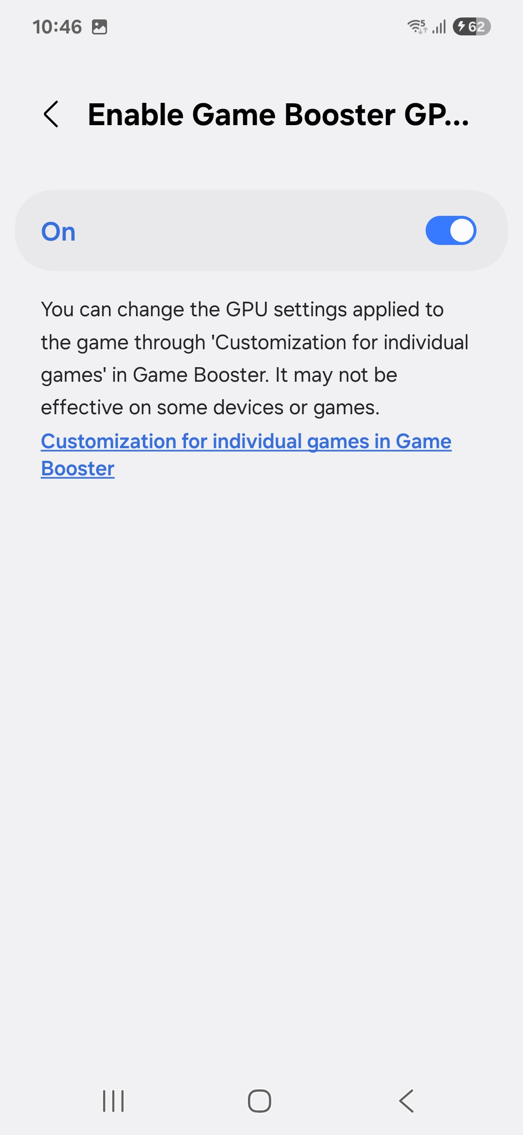 De GPU instellen in Game Booster De GPU instellen in Game Booster