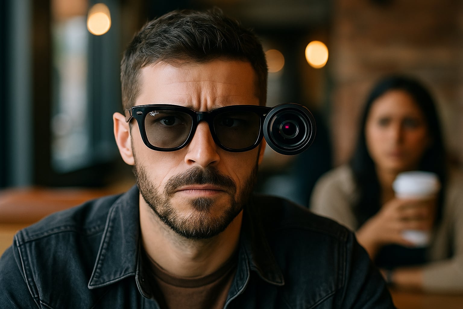 Waarom komen slimme brillen nog niet van de grond?-2 Illustratieve afbeelding van een slimme bril met camera's