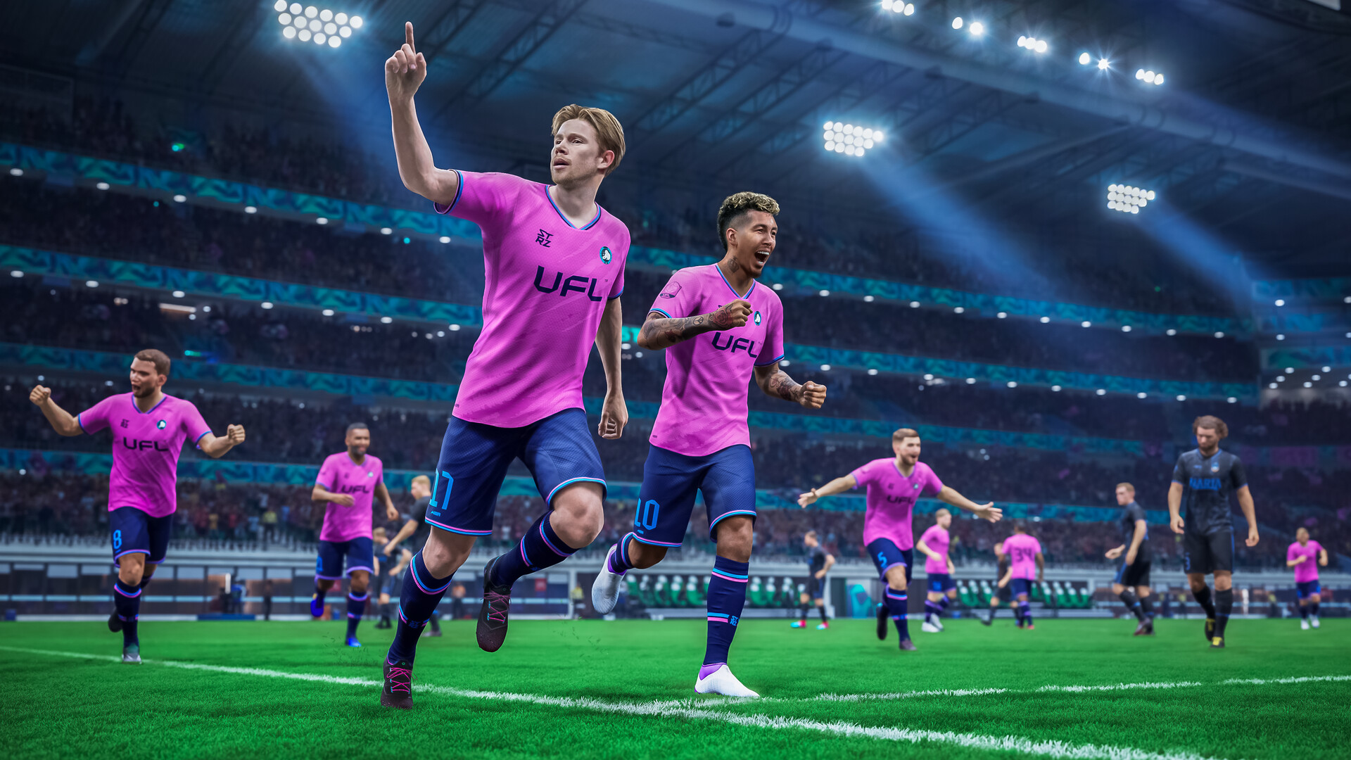 Voetbalwedstrijd in de UFL Voetbalwedstrijd in de UFL