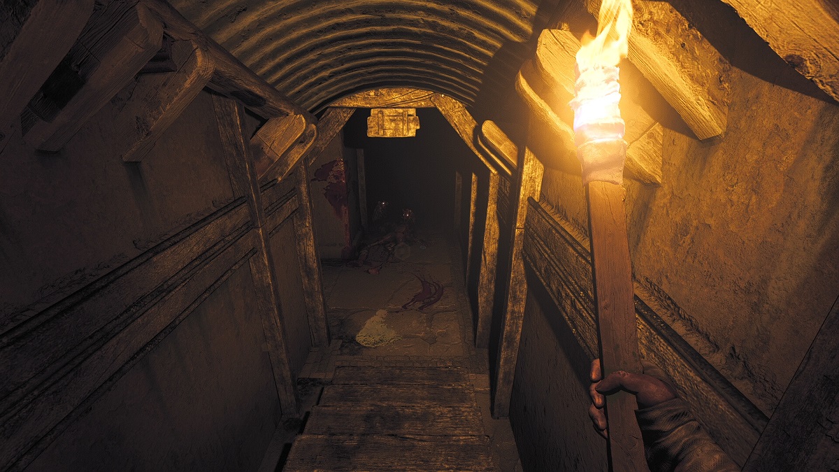 De dood van de hoofdpersoon en de verkenning van de griezelige gangen van de bunker in een diepgaande gameplay reel van het horrorgame Amnesia: The Bunker De dood van de hoofdpersoon en de verkenning van de griezelige gangen van de bunker in een diepgaande gameplay reel van het horrorgame Amnesia: The Bunker