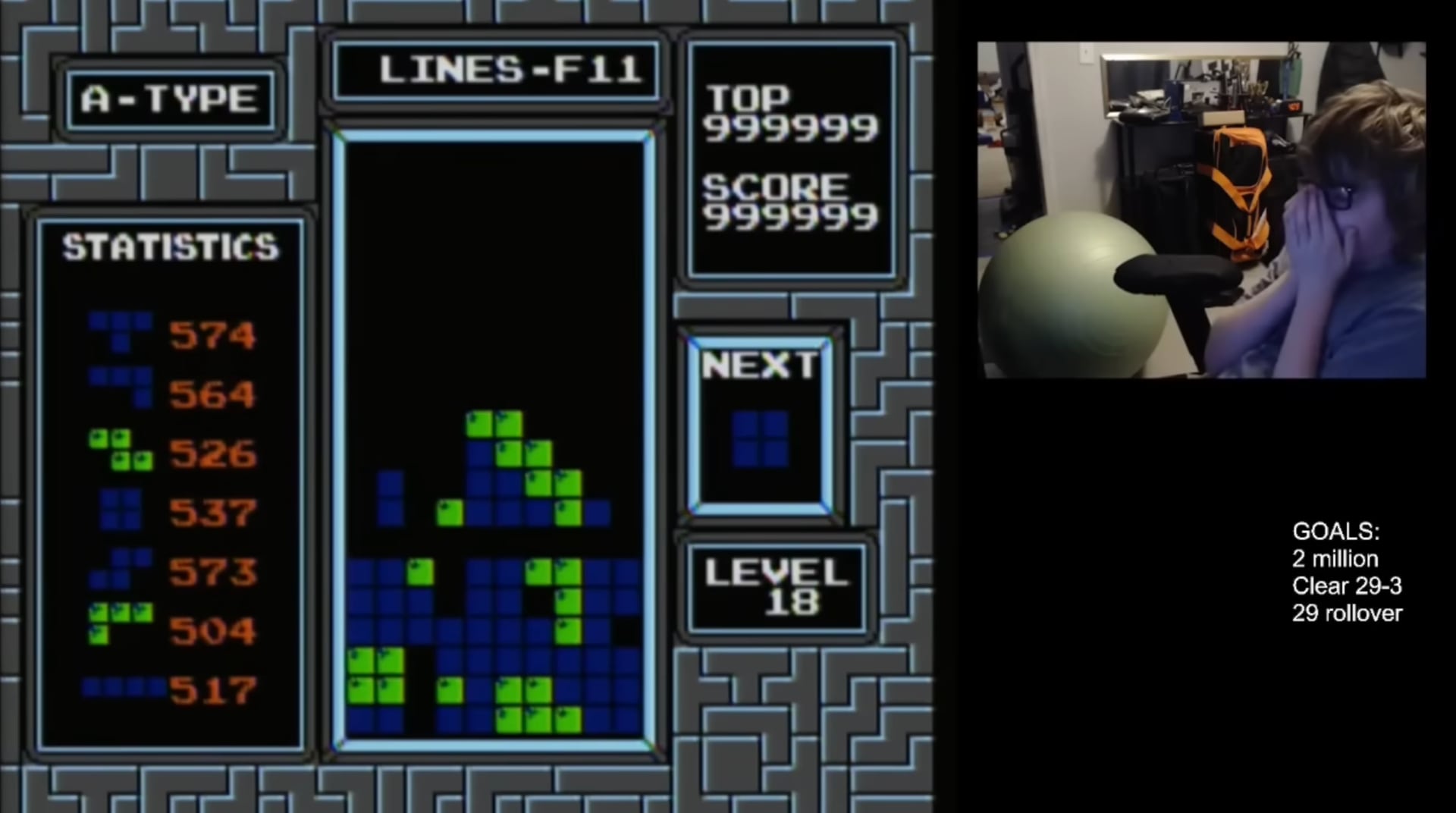De 13-jarige Willis Gibson uit de VS is de eerste persoon die AL het Tetris-spel heeft voltooid (video)