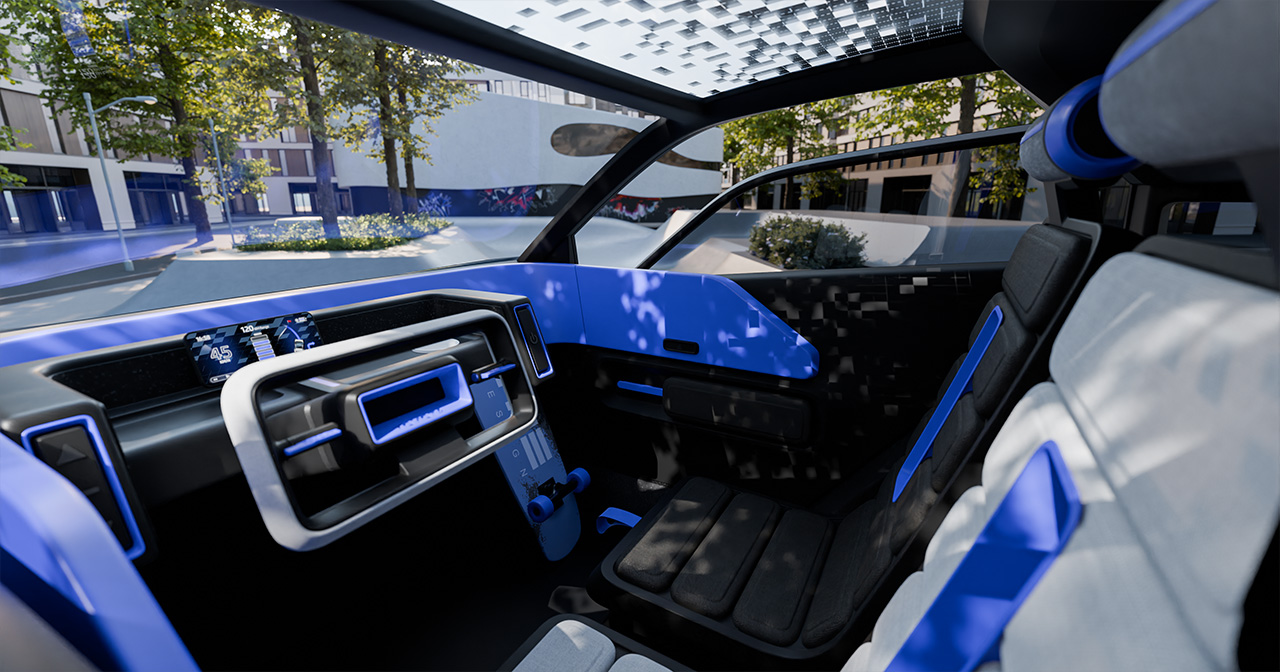 Interieur van de Toyota FT-Me Interieur van de Toyota FT-Me