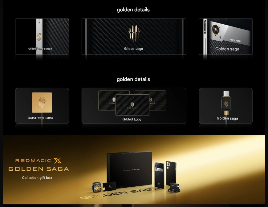 Nieuw model van de RedMagic X Golden Saga smartphone Nieuw model van de RedMagic X Golden Saga smartphone