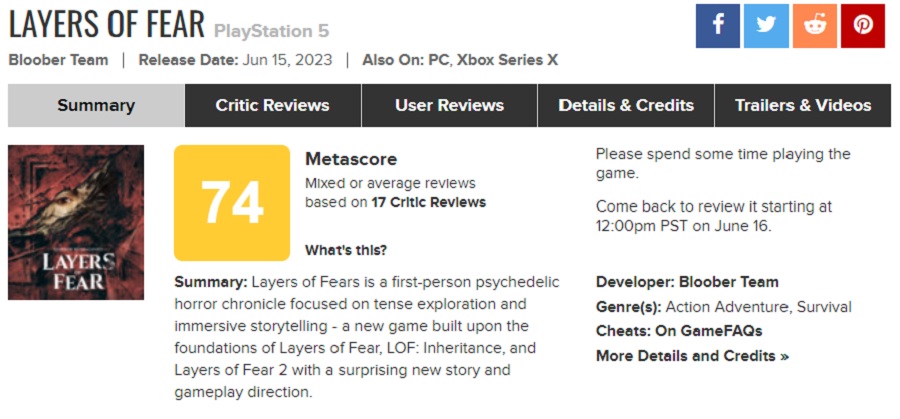 De beste game van Bloober Team, maar geen enge horrorgame - critici gaven Layers of Fear (2023) een gemengde ontvangst-2 De beste game van Bloober Team, maar geen enge horrorgame - critici gaven Layers of Fear (2023) een gemengde ontvangst-2
