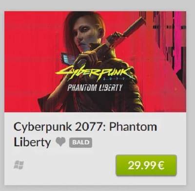 €30, nieuwe art, maar geen releasedatum: GOG-winkel onthult Phantom Liberty add-on pagina voor Cyberpunk 2077-3 €30, nieuwe art, maar geen releasedatum: GOG-winkel onthult Phantom Liberty add-on pagina voor Cyberpunk 2077-3
