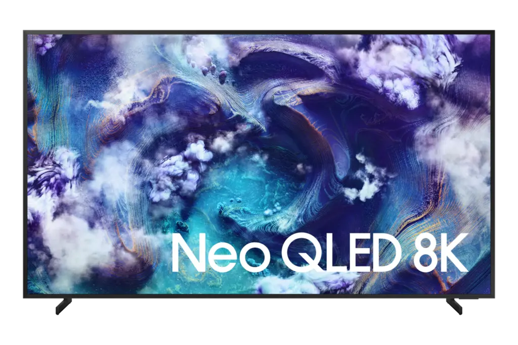 Vooraanzicht van Samsung Neo QLED TV QN900F Vooraanzicht van Samsung Neo QLED TV QN900F